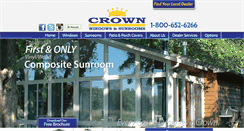 Desktop Screenshot of crownsunrooms.com